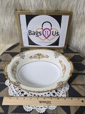 VINTAGE FINE CHINA NORITAKE ARABELLA 10.5 INCH OVAL VEGETABLE SERVING DISH BOWL